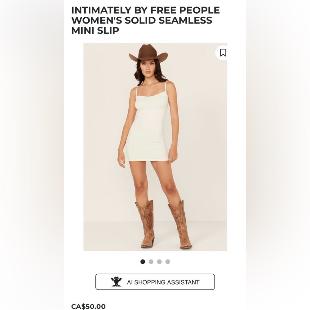 INTIMATELY BY FREE PEOPLE WOMEN'S SOLID SEAMLESS MINI SLIP